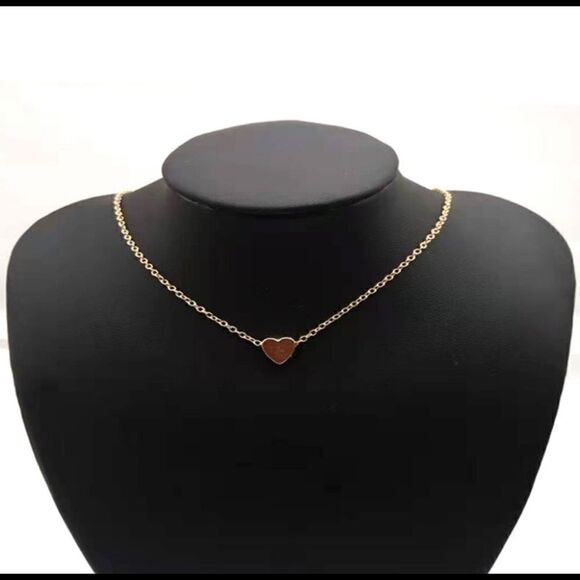 Gold tone Boho Heart Necklace - Picture 6 of 6